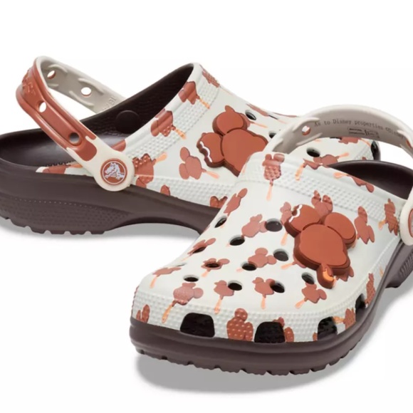Disney Parks 2022 Chocolate Ice Cream Bar Mickey Adult Clogs Crocs M7/W9 - NEW - Picture 3 of 3